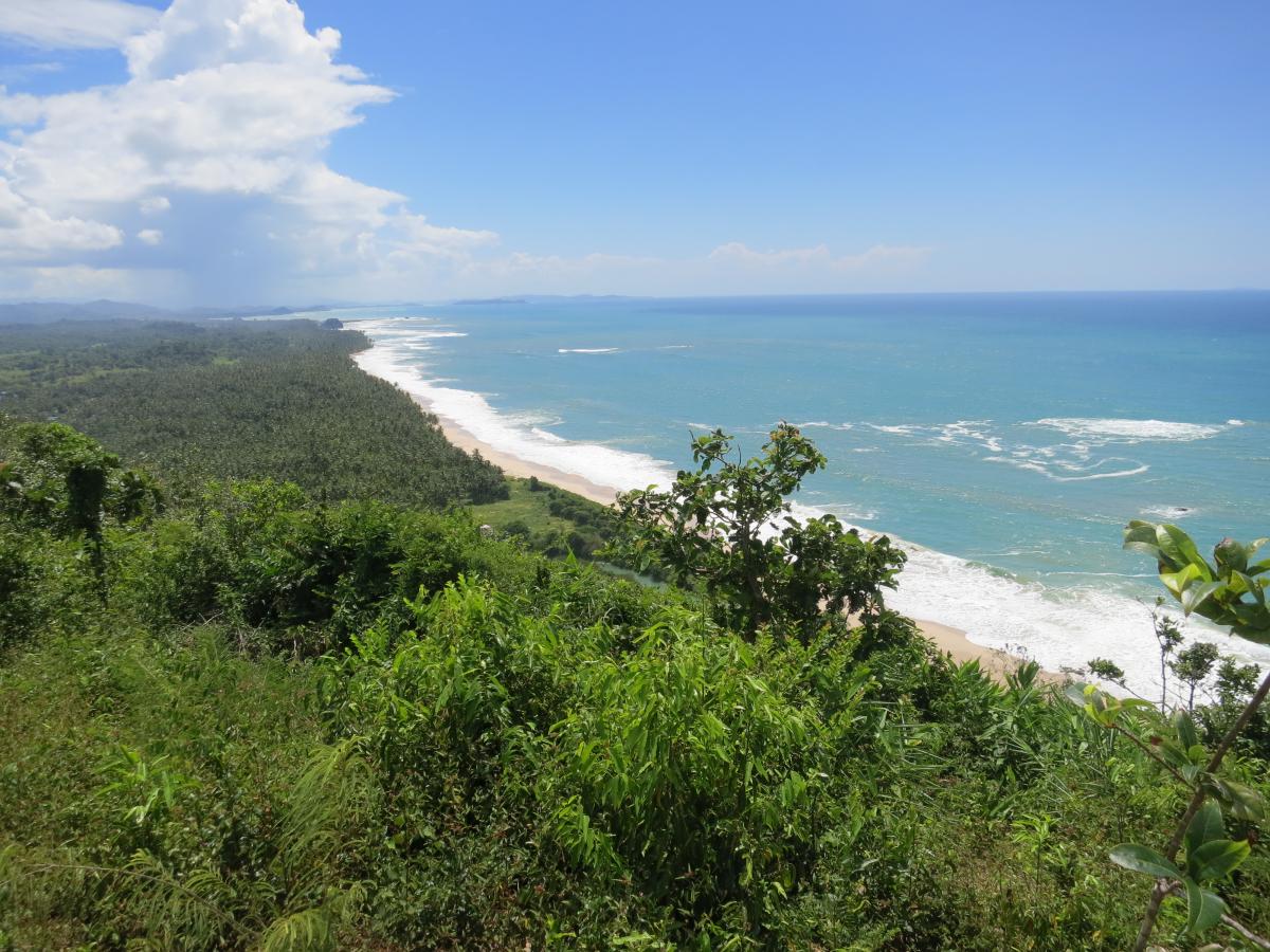 The Rakhine coast as seen north of Thandwe