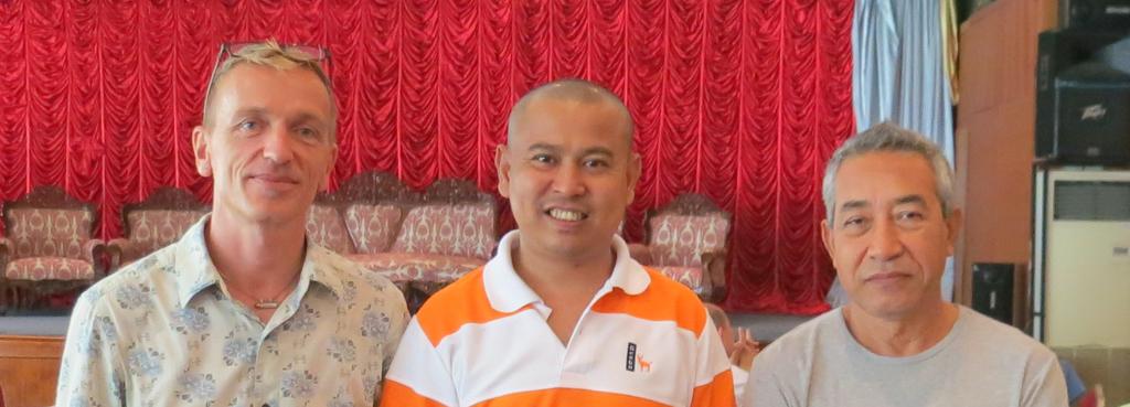 Ueli Morgenthaler, MD EcoStart Myanmar – Aung Kyaw Thein, DIR Arakan Nature Lodge – U Donford Gibbs, MD Arakan Nature Lodge